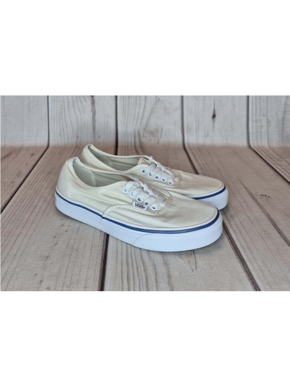 Vans Authentic Off The Wall Men’s Size 6.5/ Wmn's Size 8 Skate Shoes Off White